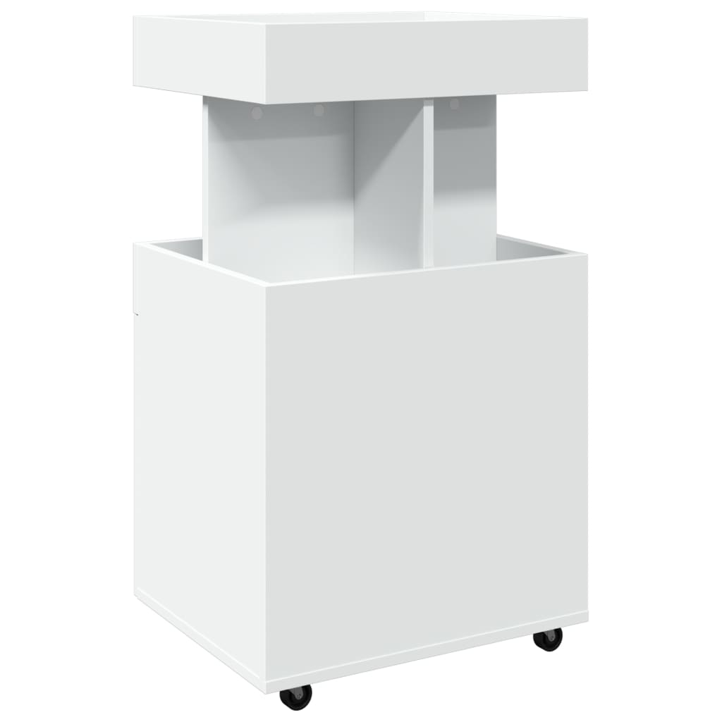 Bartralle hvit 50x41x89 cm konstruert tre