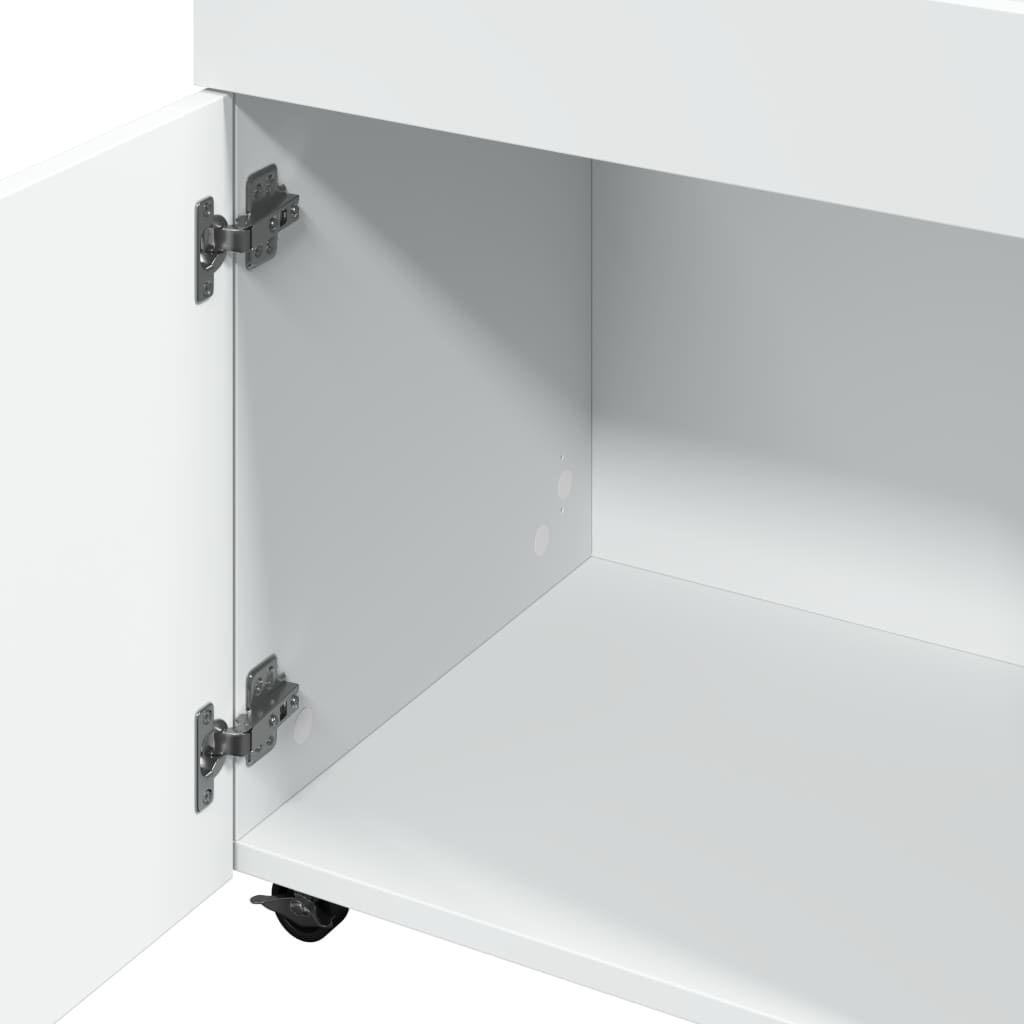Bartralle hvit 50x41x89 cm konstruert tre