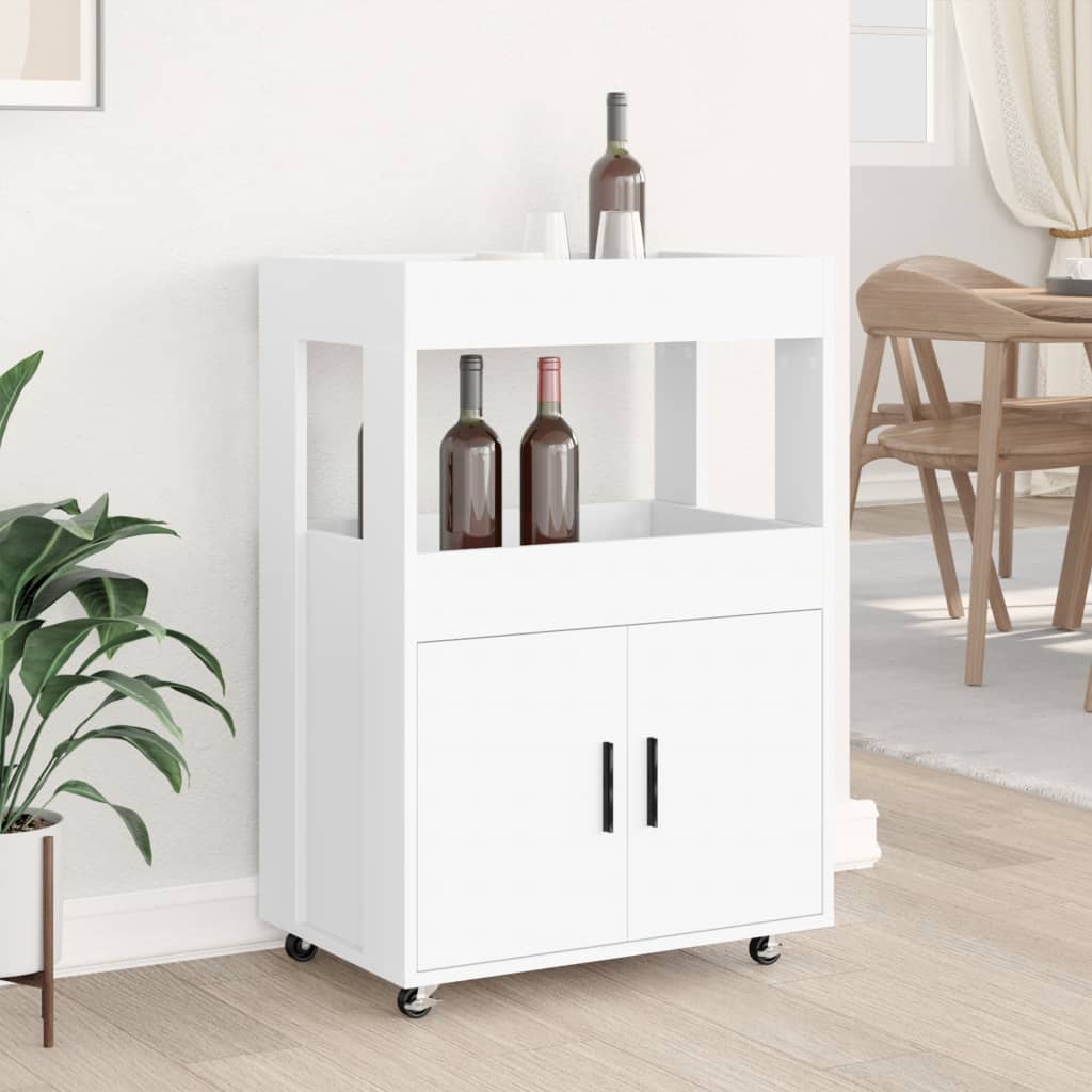 Bartralle hvit 60x39,5x89 cm konstruert tre