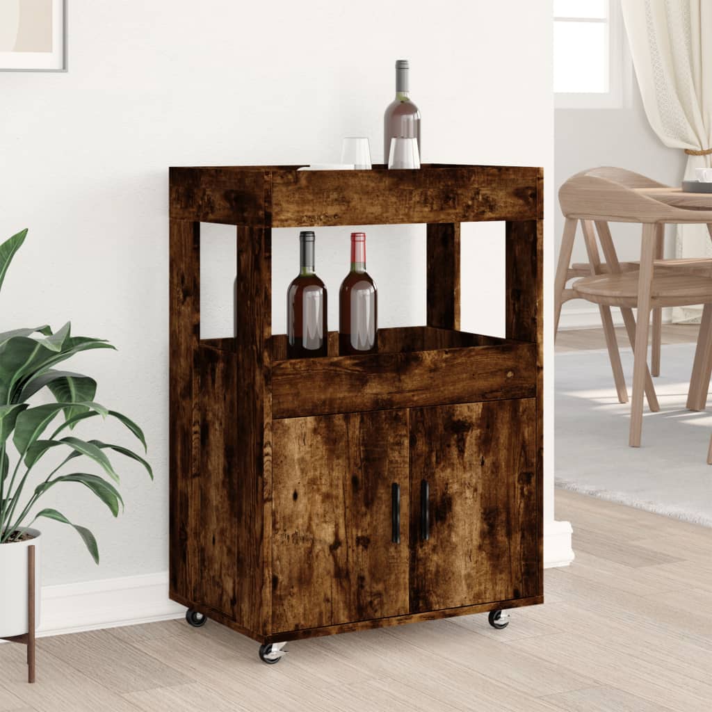 Bartralle røkt eik 60x39,5x89 cm konstruert tre