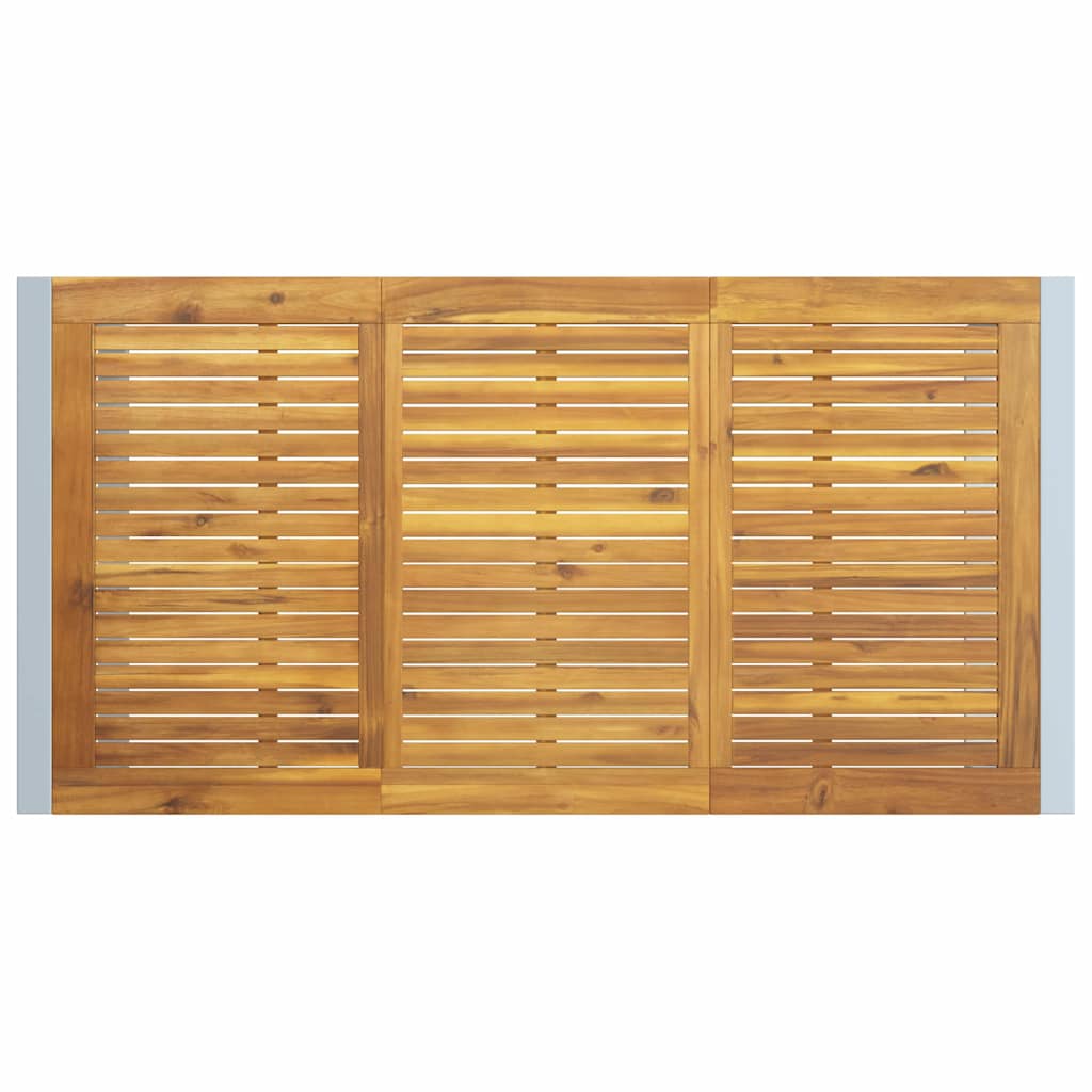 Hage Spisegruppe 5 pcs Grå og brun 160 x 80 x 75 cm