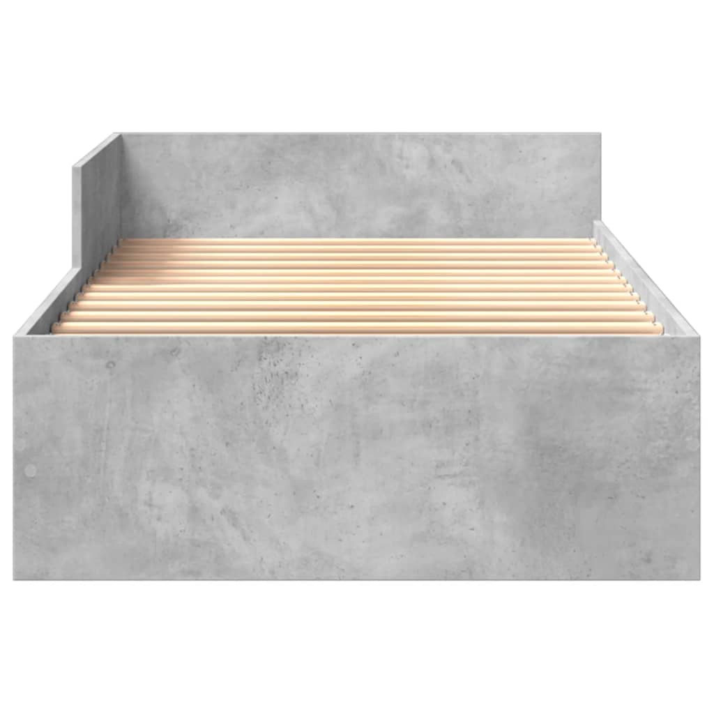 Sengeramme betonggrå 90x190 cm konstruert tre