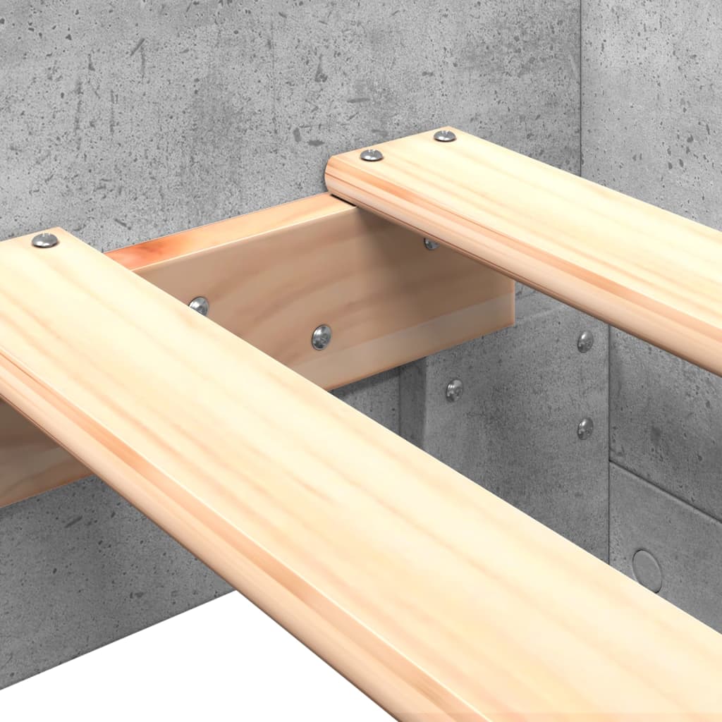 Sengeramme betonggrå 75x190 cm konstruert tre