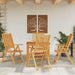 Hagespisegruppe 5 deler 85x85x74 cm heltre akasie vidaXL