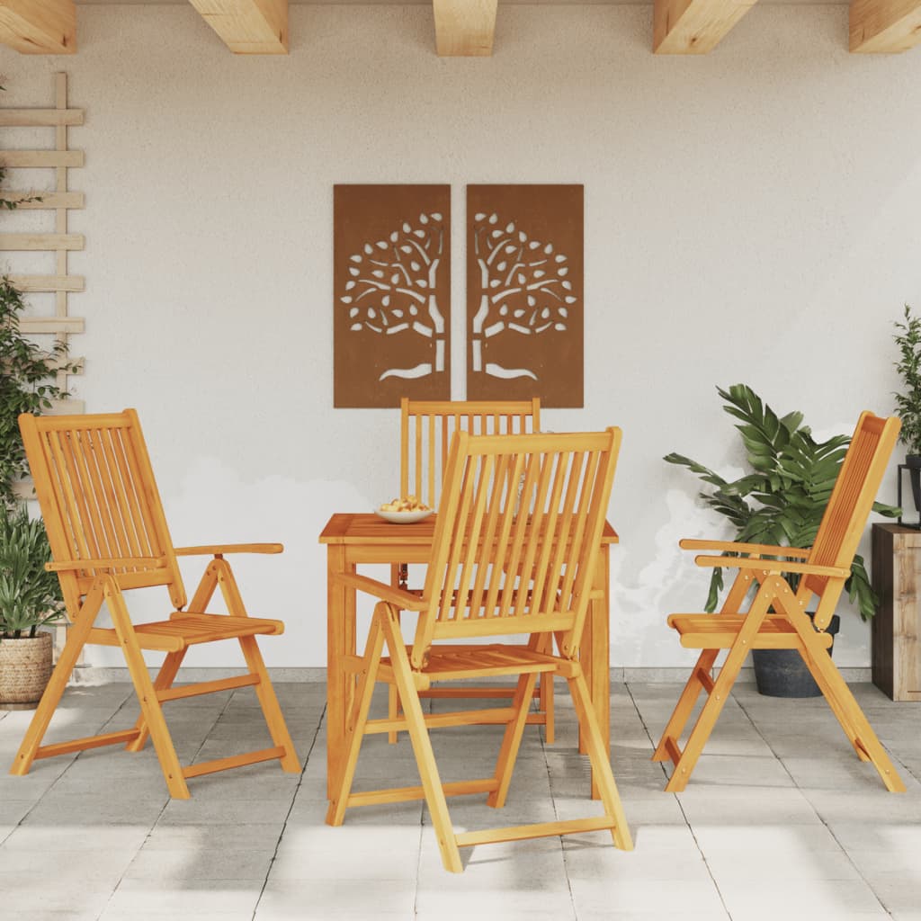 Hagespisegruppe 5 deler 85x85x74 cm heltre akasie vidaXL