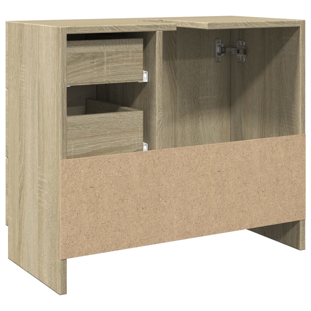 Servantskap sonoma eik 63x30x54 cm konstruert tre