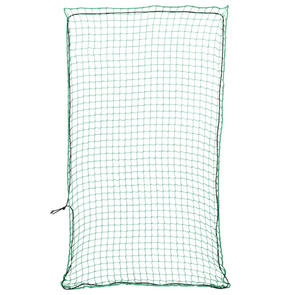 Tilhengernett med elastisk tau grønn 3,5x2 m PP vidaXL