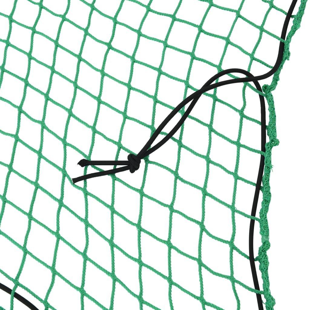 Tilhengernett med elastisk tau grønn 3,5x2 m PP vidaXL