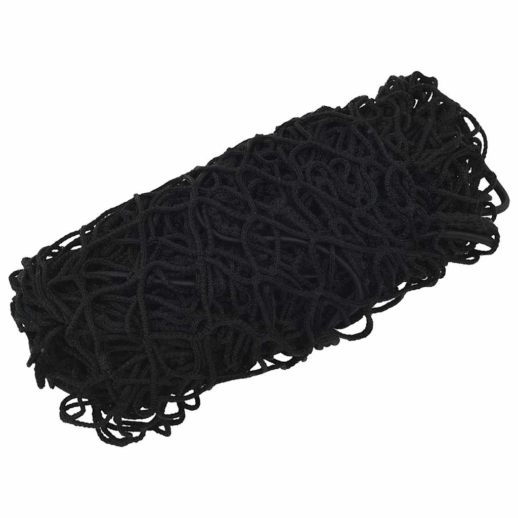 Tilhengernett med elastisk tau svart 2,1x1,25 m PP vidaXL