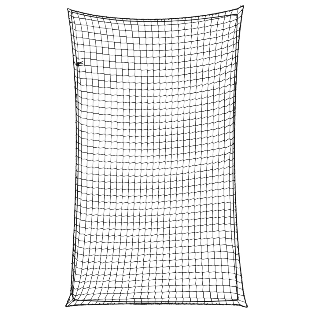 Tilhengernett med elastisk tau svart 2,5x1,5 m PP vidaXL