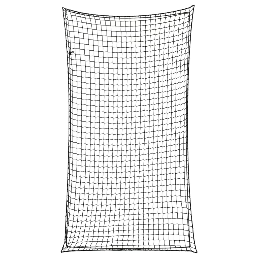 Tilhengernett med elastisk tau svart 3x1,65 m PP vidaXL