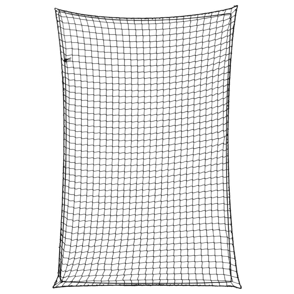 Tilhengernett med elastisk tau svart 3x2 m PP