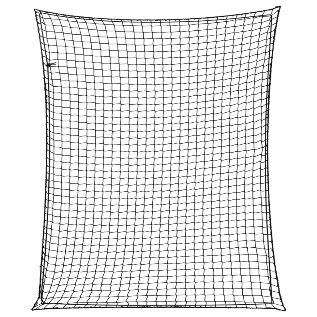 Tilhengernett med elastisk tau svart 3x2,5 m PP