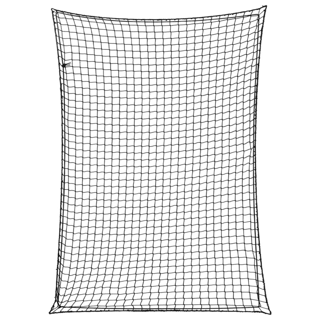 Tilhengernett med elastisk tau svart 3,5x2,5 m PP