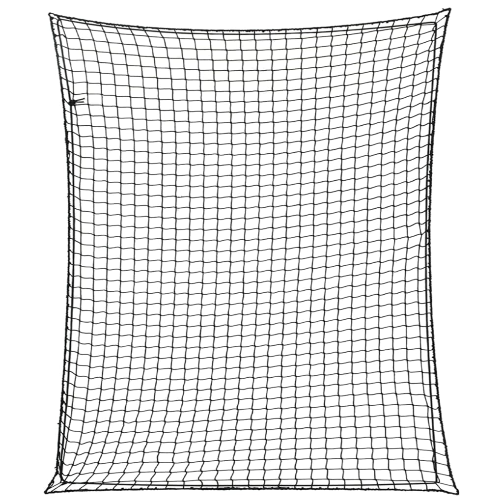 Tilhengernett med elastisk tau svart 3,5x3 m PP
