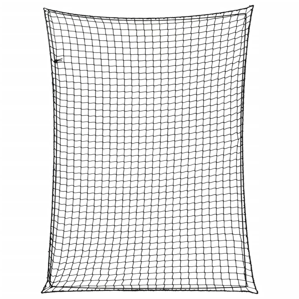 Tilhengernett med elastisk tau svart 4x3 m PP