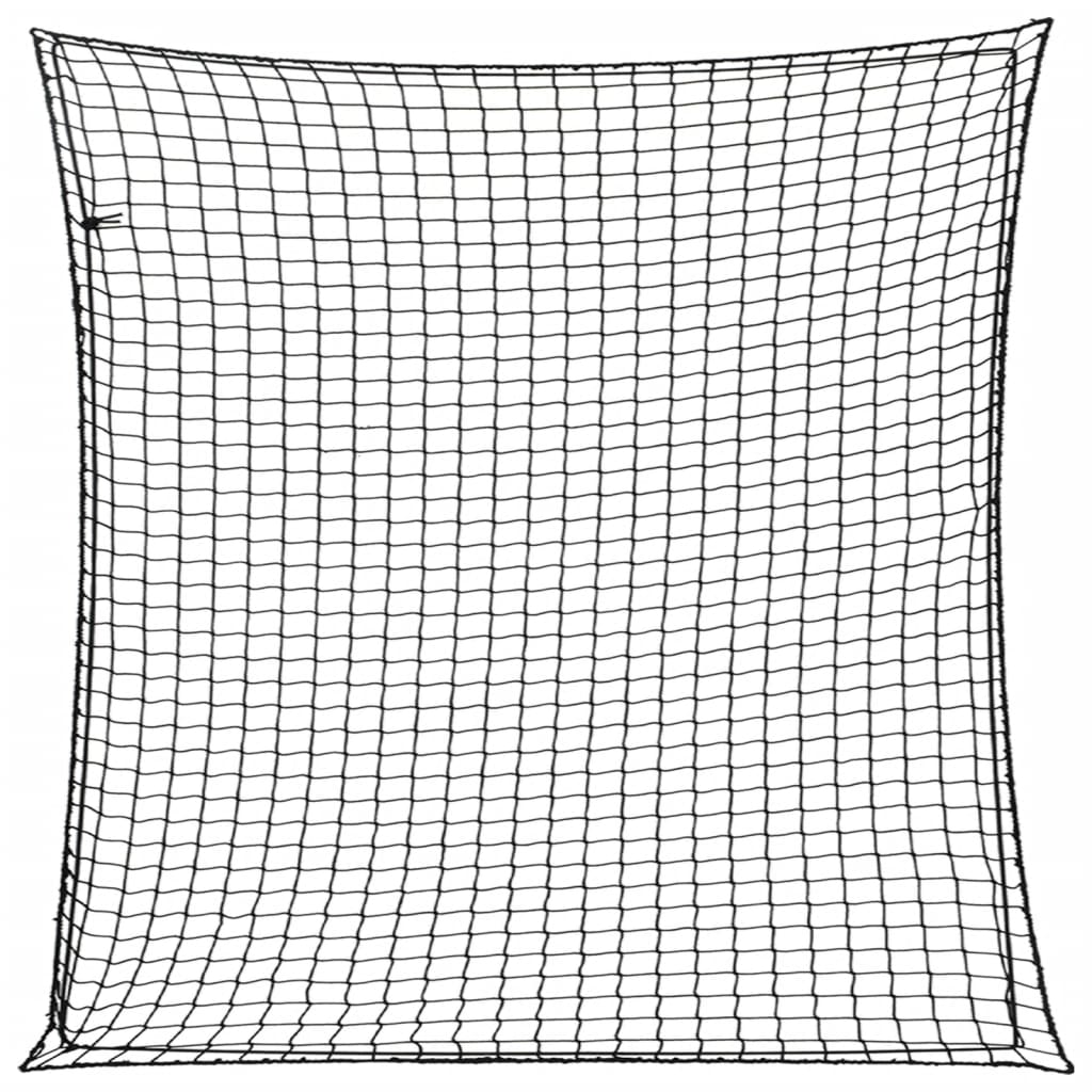 Tilhengernett med elastisk tau svart 4x4 m PP