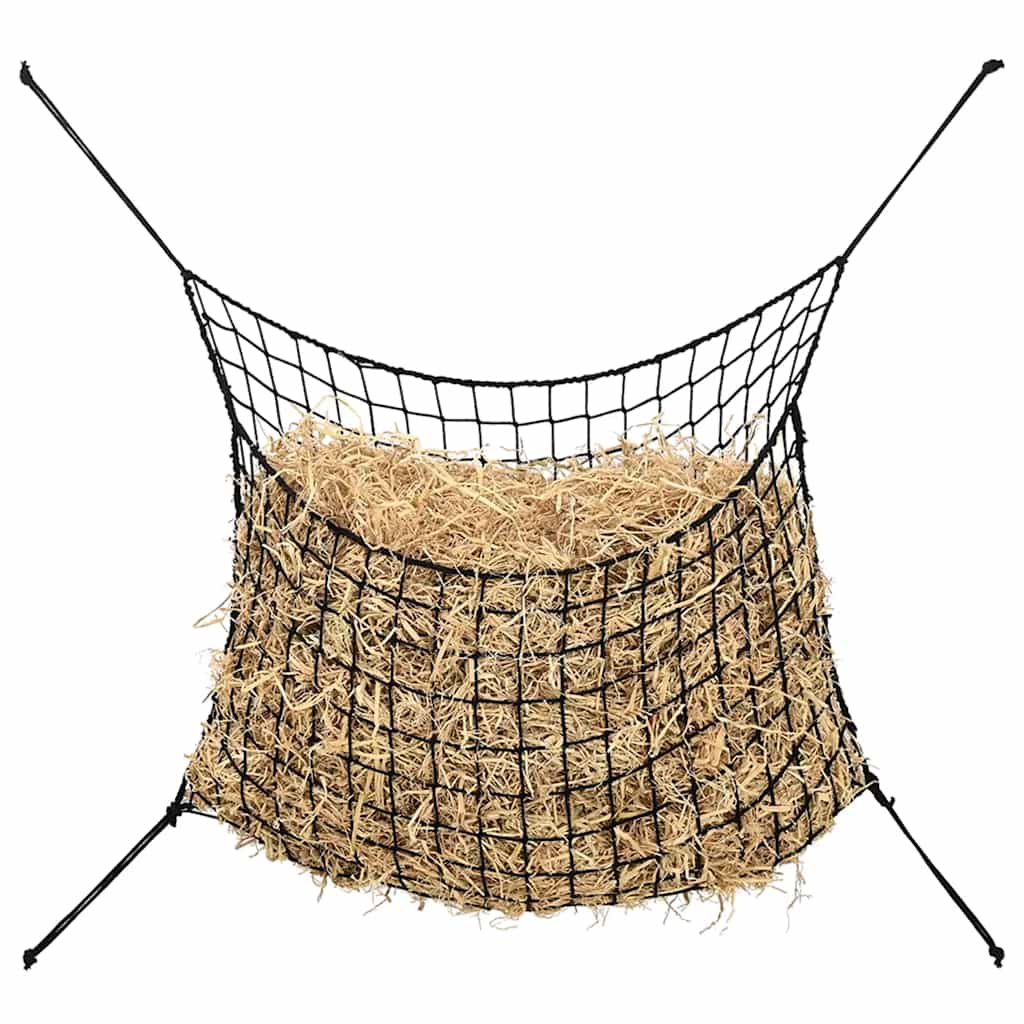 Høynett 2 stk rektangulær svart 100x90 cm PP vidaXL