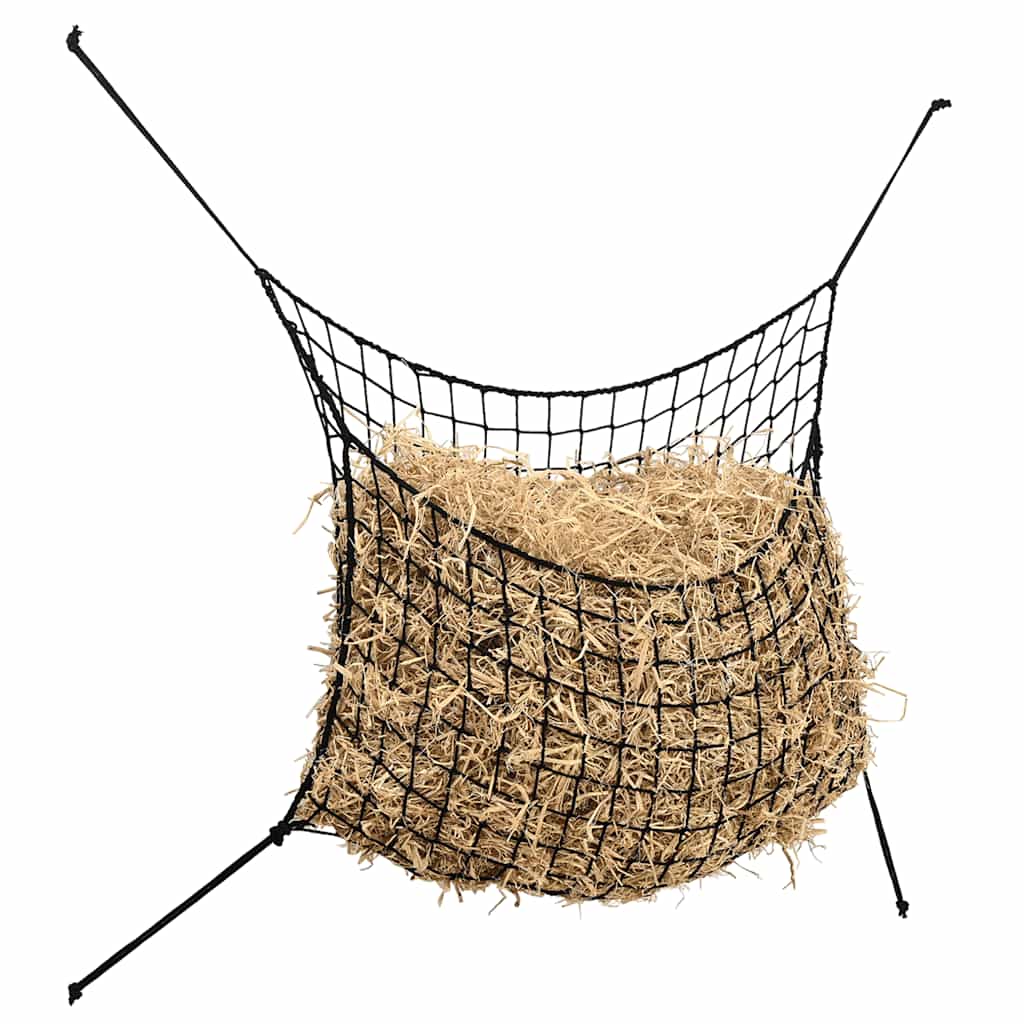 Høynett 2 stk rektangulær svart 150x90 cm PP vidaXL