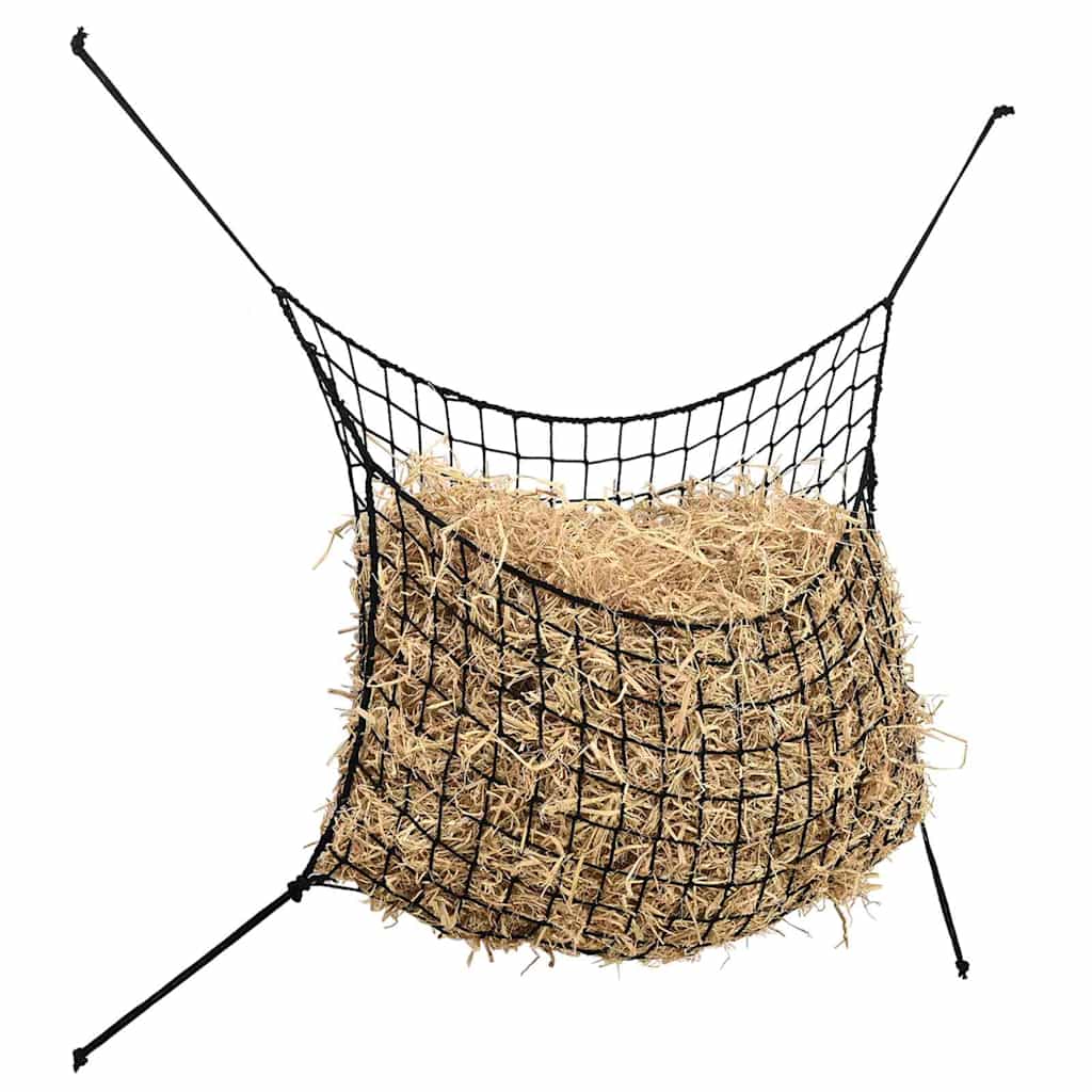 Høynett 2 stk rektangulær svart 200x120 cm PP