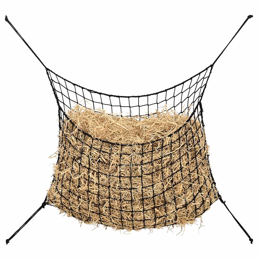 Høynett 2 stk rektangulær svart 200x120 cm PP