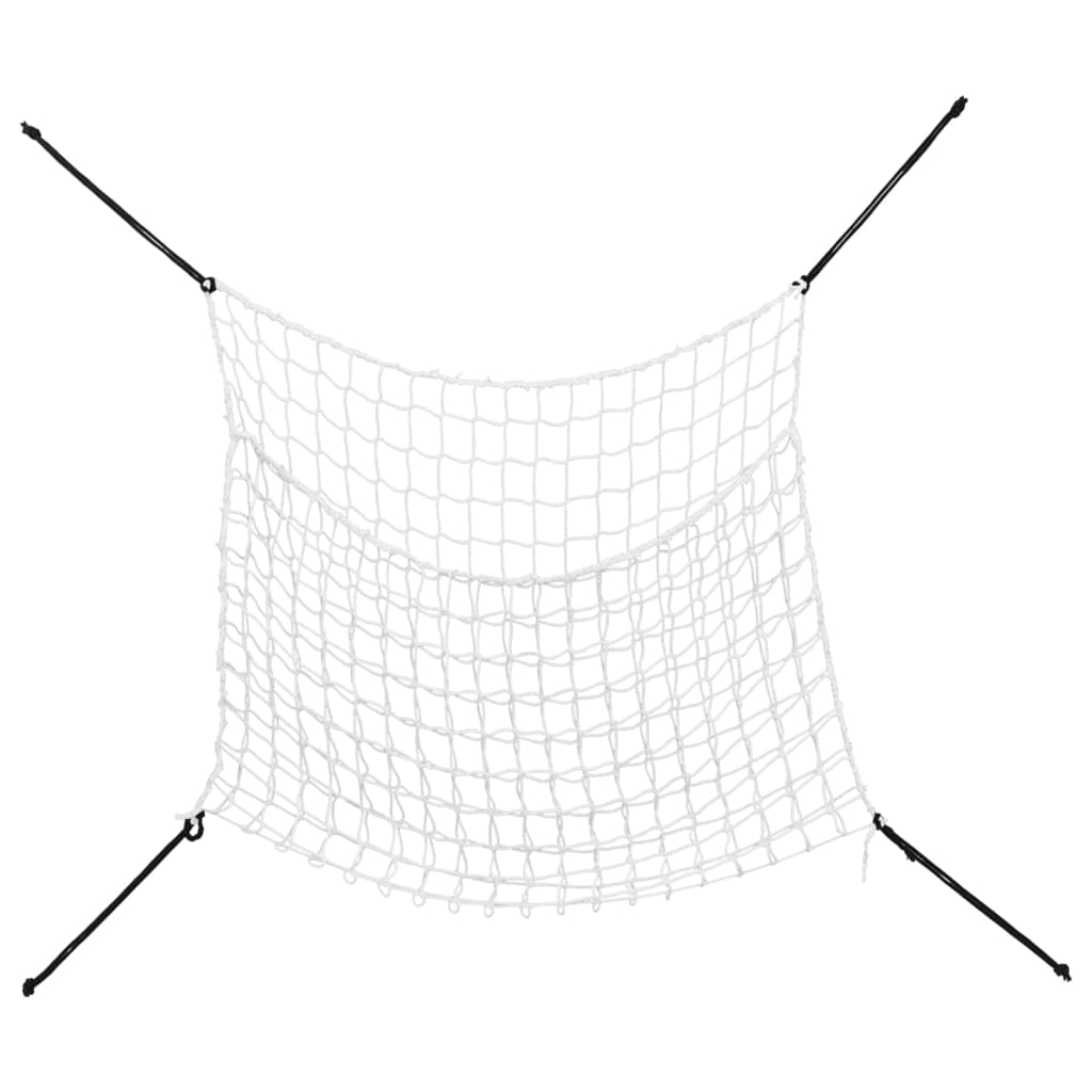 Høynett 2 stk rektangulær hvit 100x90 cm PP