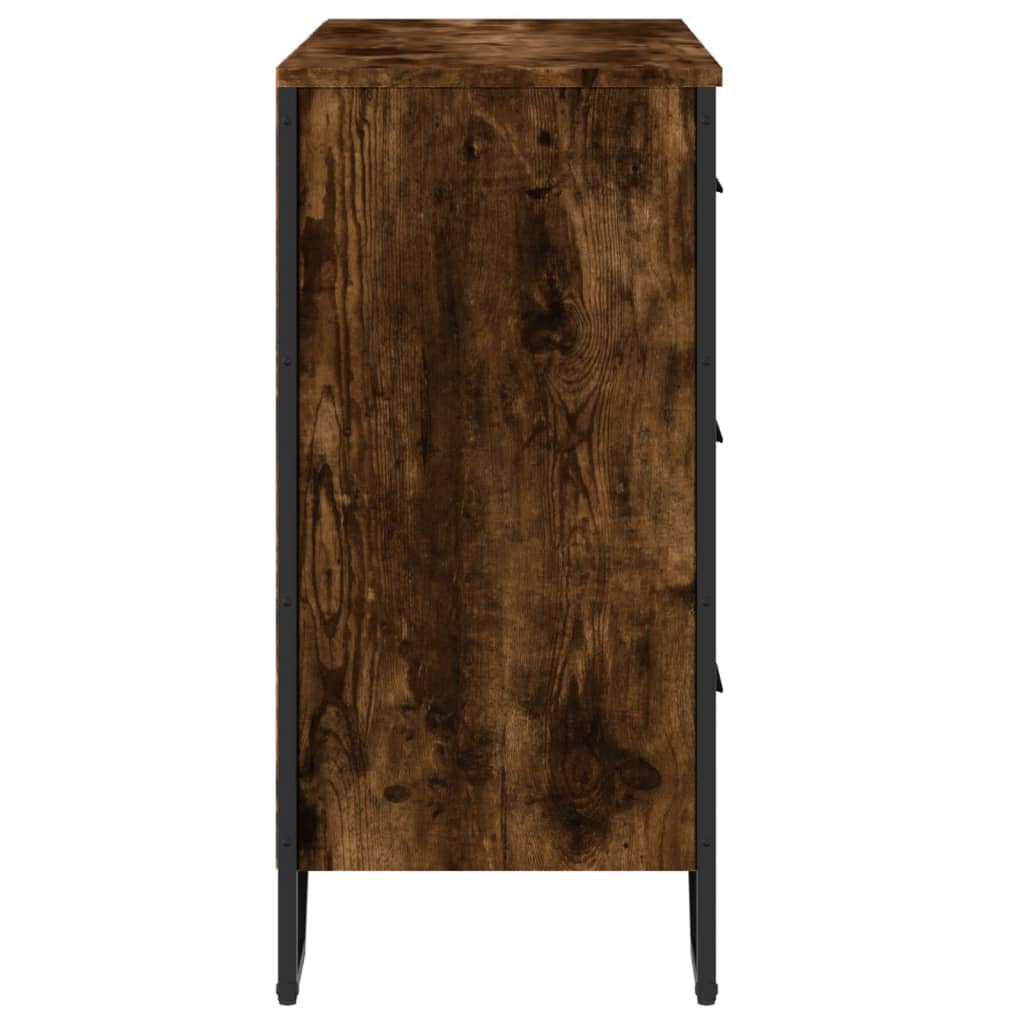 Kommode røkt eik 91x35,5x74,5 cm konstruert tre