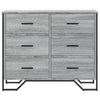 Kommode grå sonoma 91x35,5x74,5 cm konstruert tre