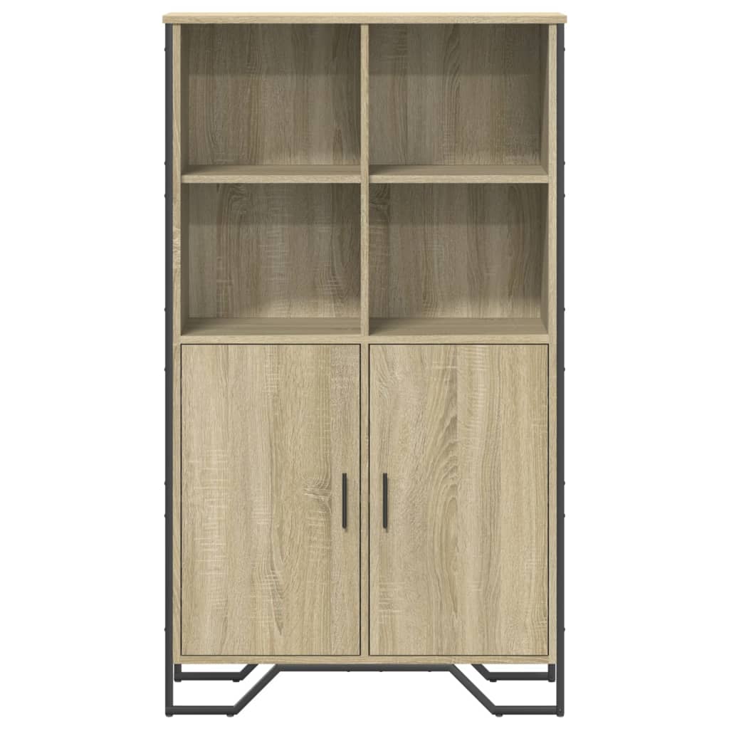 Highboard sonoma eik 79,5x35,5x137,5 cm konstruert tre