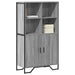 Highboard grå sonoma 79,5x35,5x137,5 cm konstruert tre