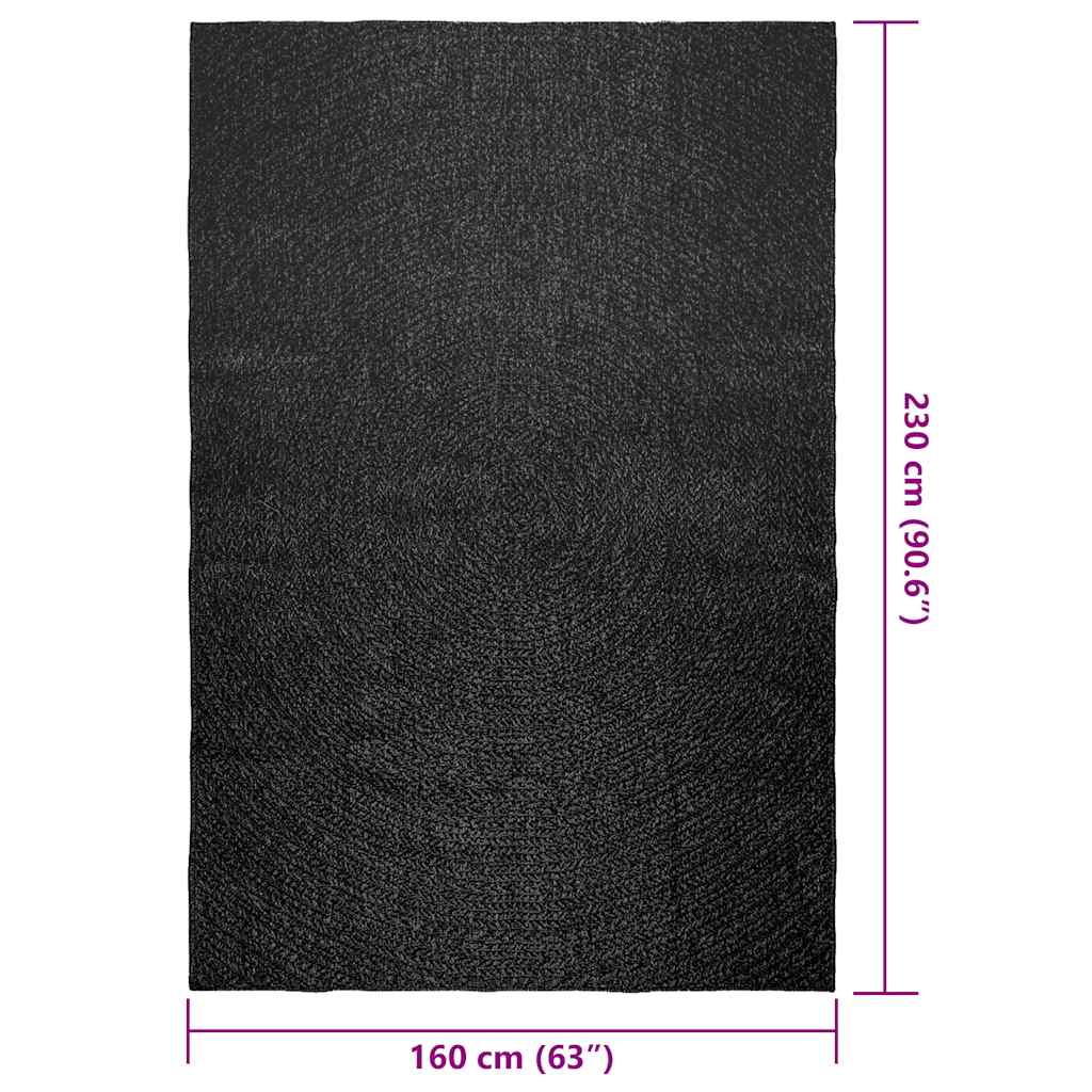 Teppe ZIZUR antrasitt 160x230cm juteutseende innendørs&utendørs
