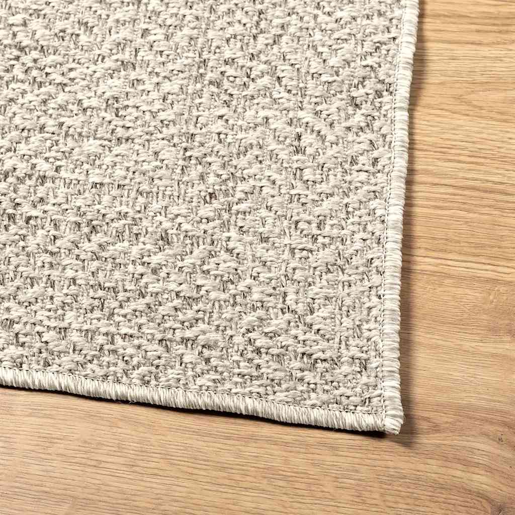 Teppe ZIZUR kremhvit 160x230cm jute-utseende innendørs&utendørs