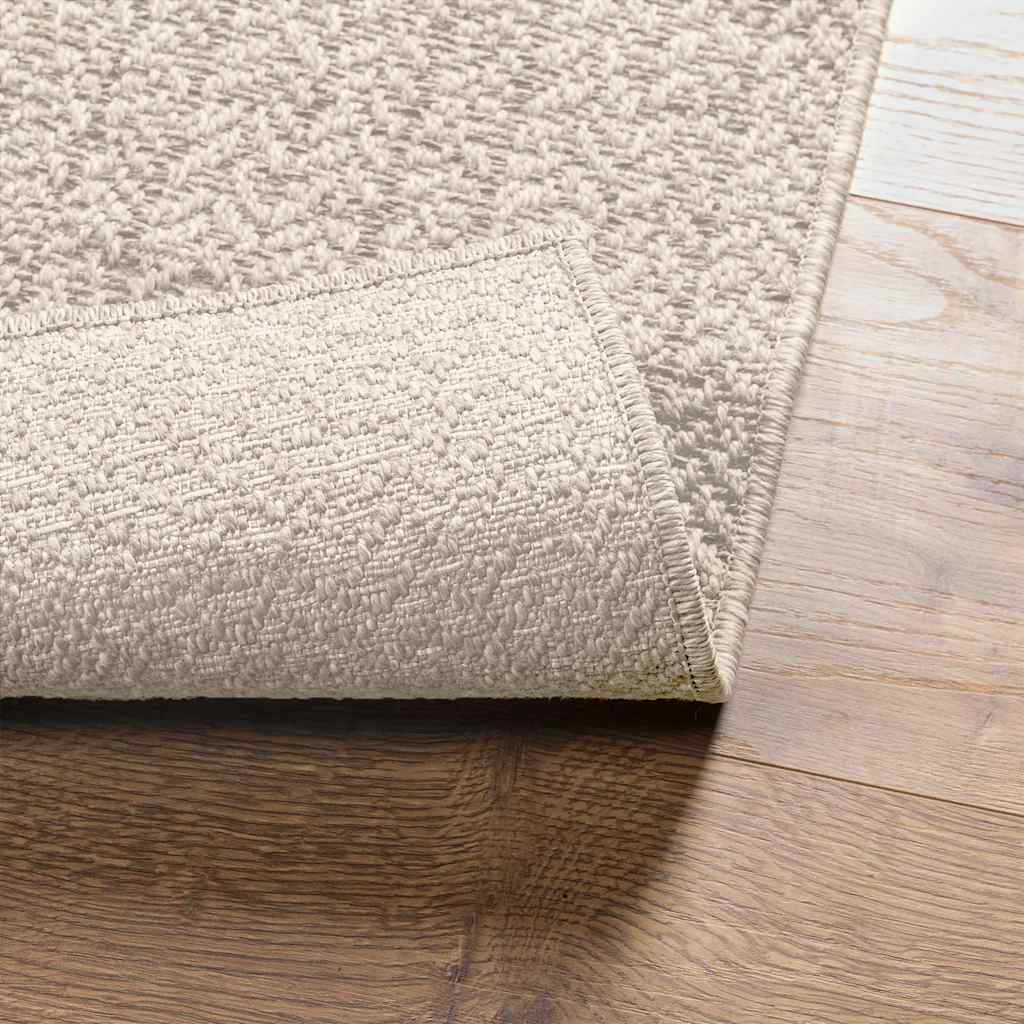 Teppe ZIZUR kremhvit 200x290cm jute-utseende innendørs&utendørs