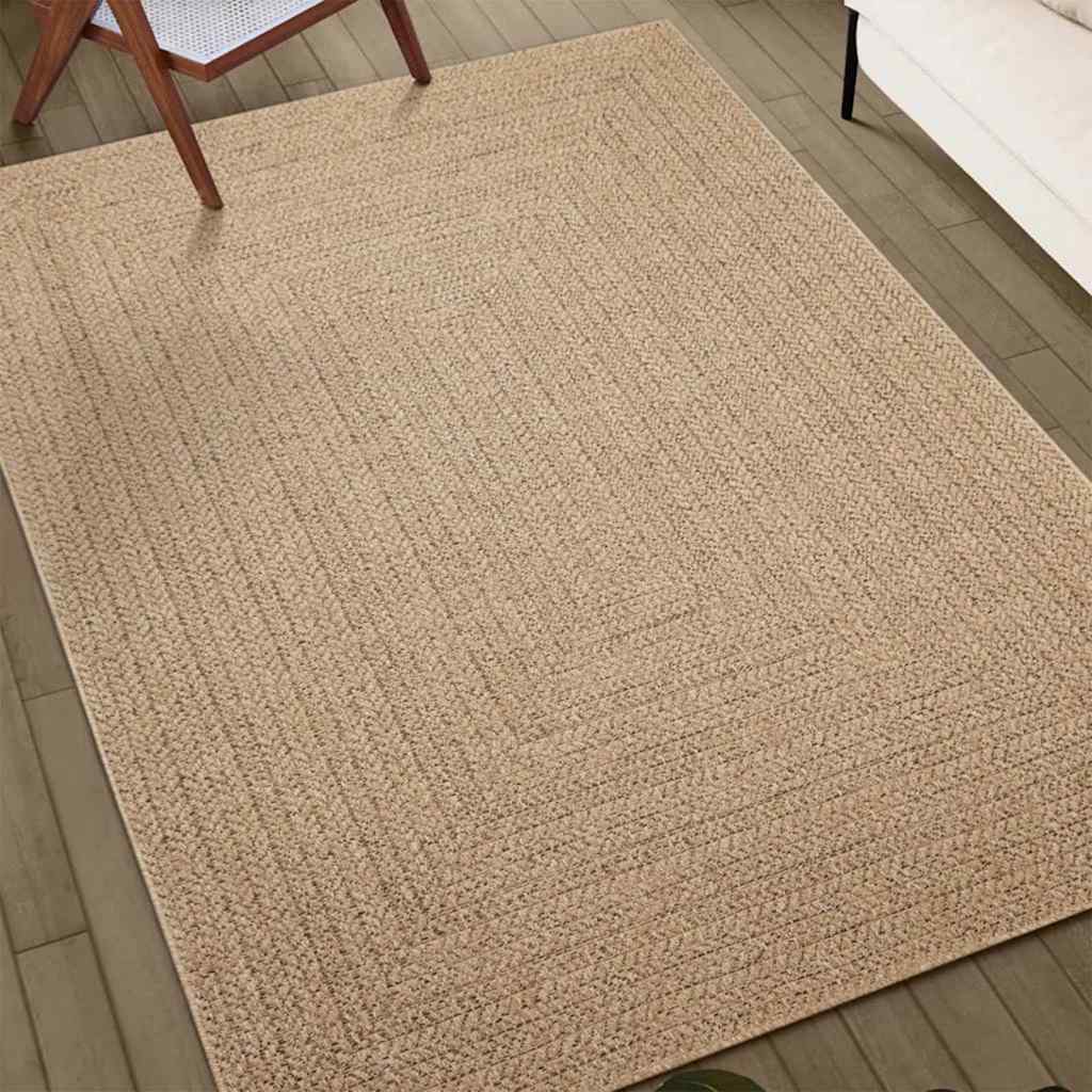 Teppe ZIZUR beige 60x110 cm jute-utseende innendørs og utendørs