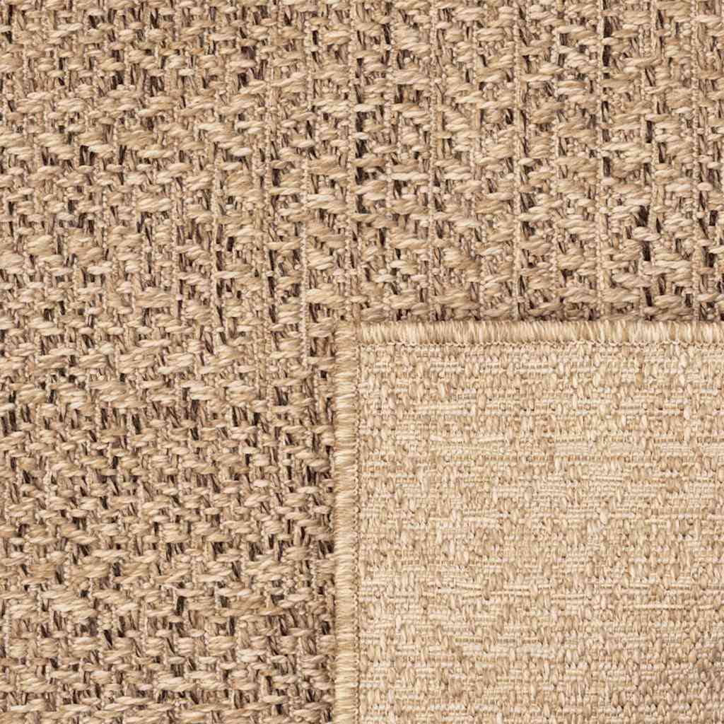 Teppe ZIZUR beige 60x110 cm jute-utseende innendørs og utendørs