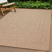 Teppe ZIZUR beige 60x110 cm jute-utseende innendørs og utendørs