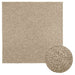 Teppe ZIZUR beige 120x120cm jute-utseende innendørs og utendørs