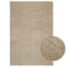 Teppe ZIZUR beige 140x200cm jute-utseende innendørs og utendørs