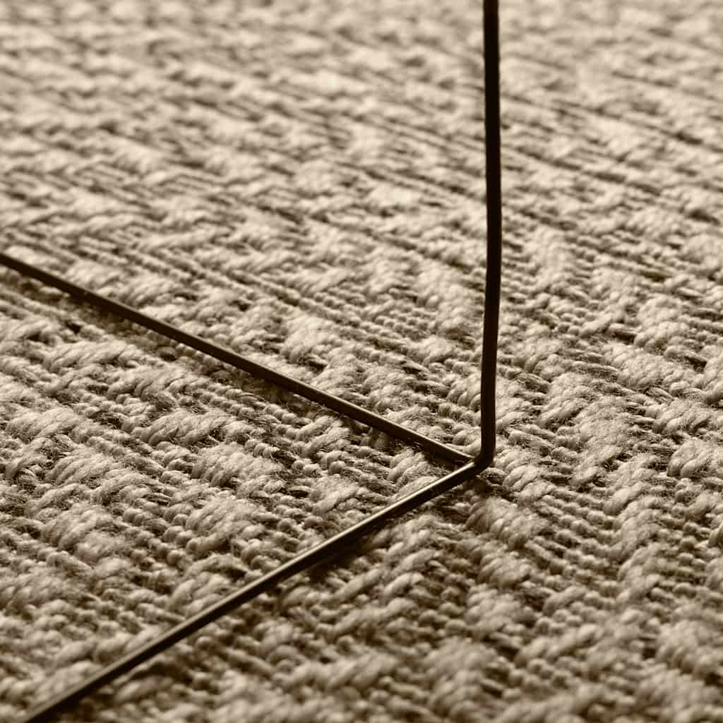 Teppe ZIZUR beige 200x290cm jute-utseende innendørs og utendørs
