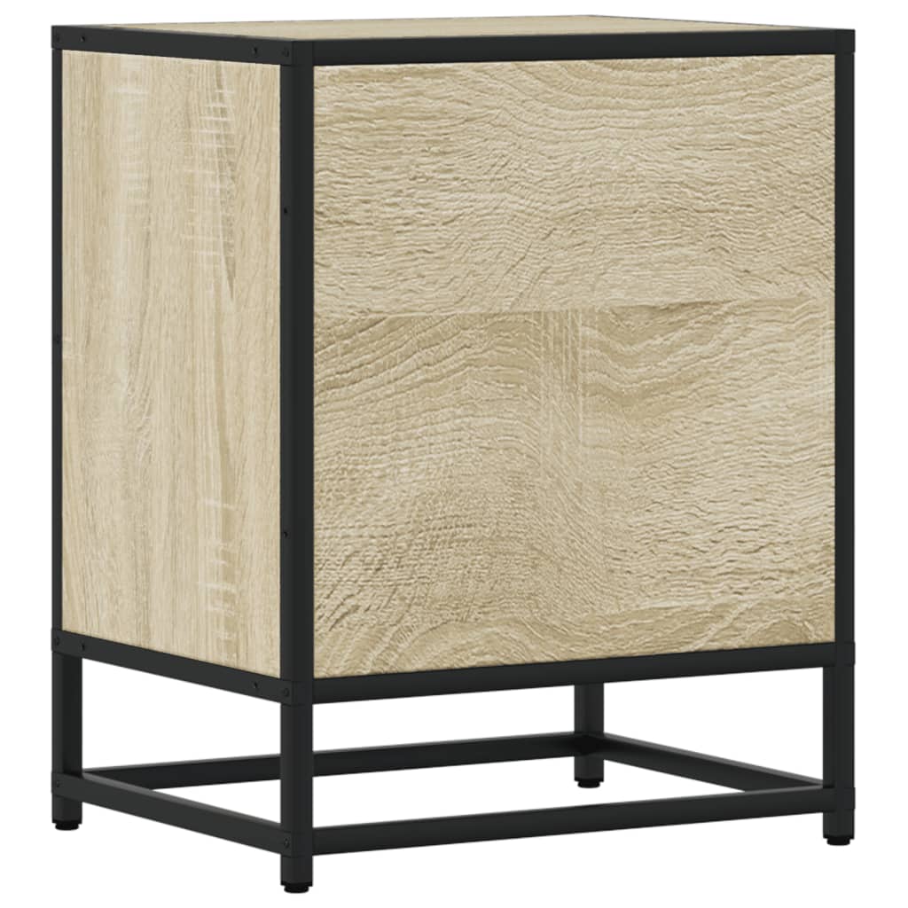 Nattbord 2 stk sonoma eik 40x31x50 cm konstruert tre