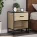 Nattbord 2 stk sonoma eik 40x31x50 cm konstruert tre