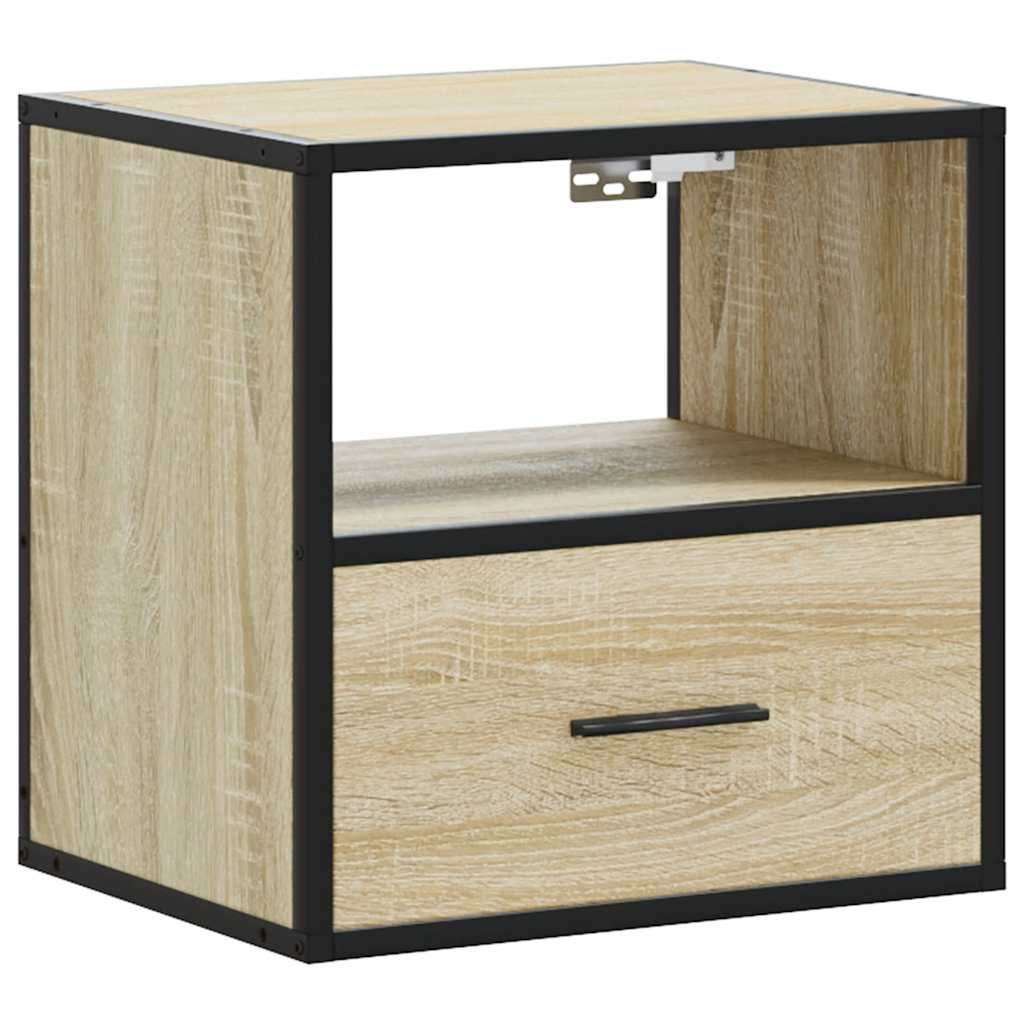 Veggmontert nattbord sonoma eik 40x31x39,5 cm