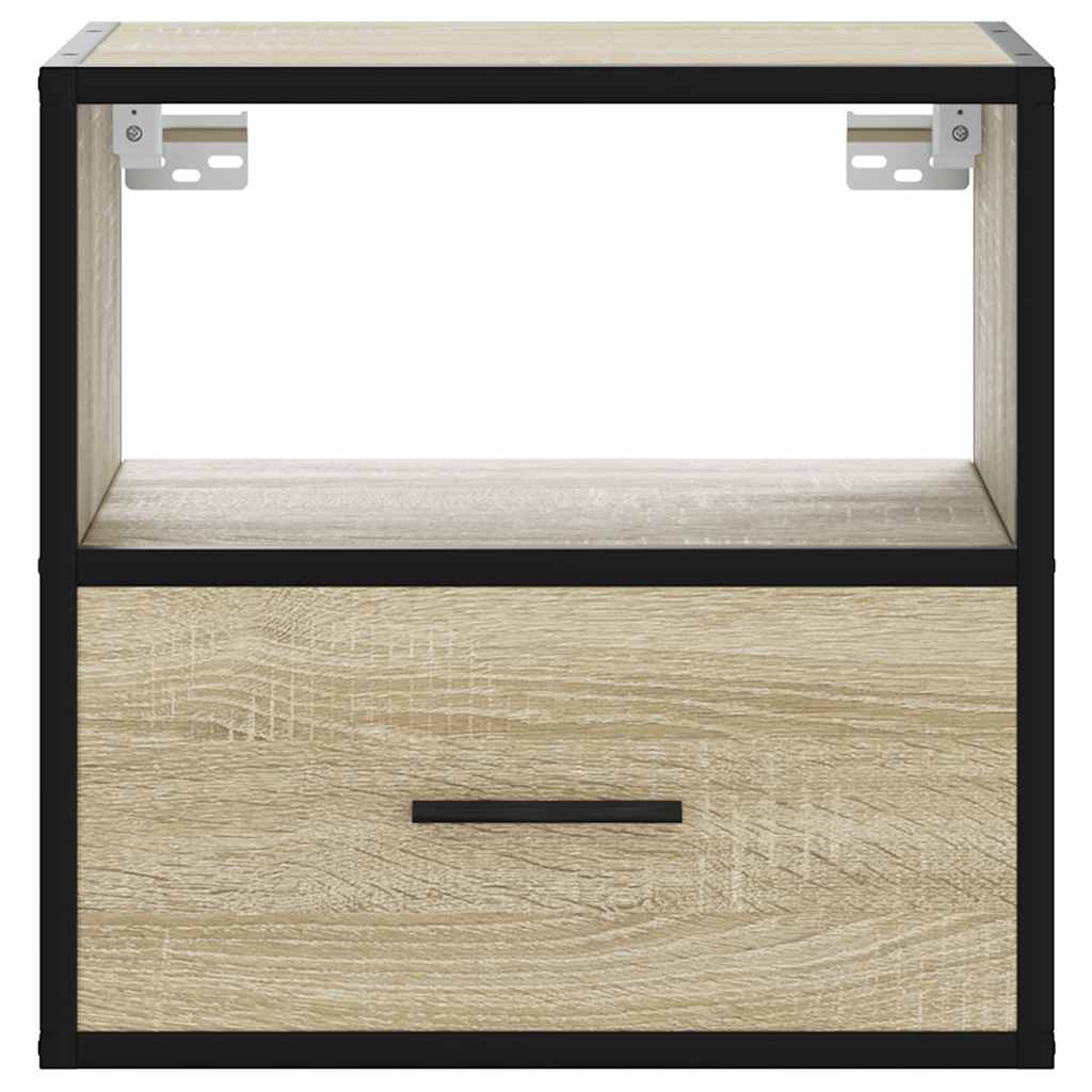 Veggmontert nattbord sonoma eik 40x31x39,5 cm