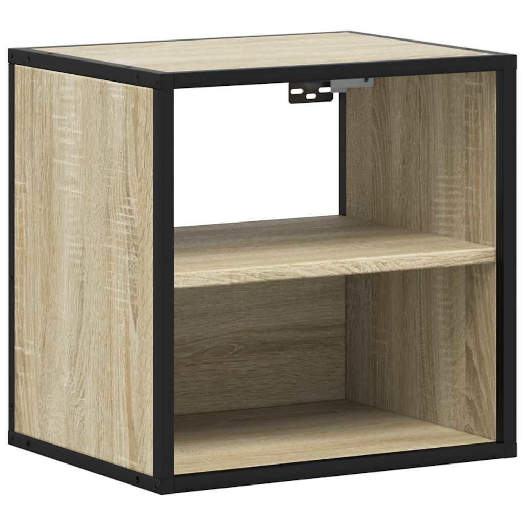 Veggmontert nattbord sonoma eik 40x31x39,5 cm