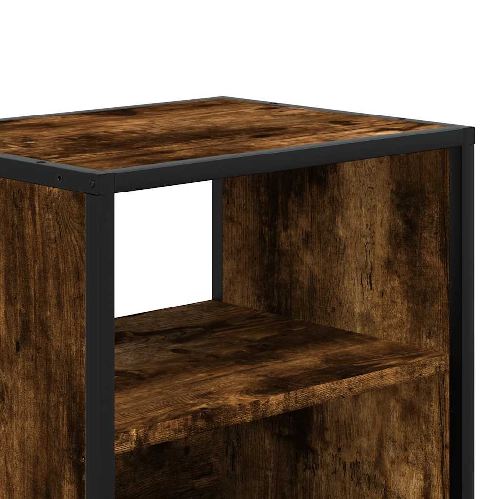 Veggmontert nattbord røkt eik 40x31x39,5 cm