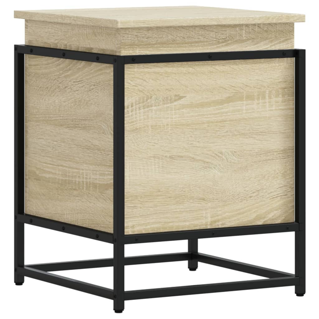Oppbevaringsboks lokk sonoma eik 40x40x51,5 cm konstruert tre