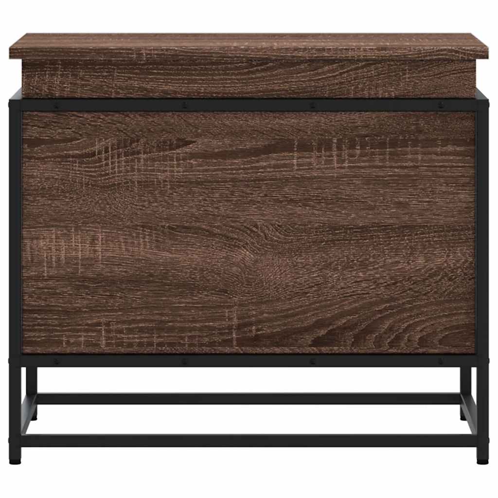 Oppbevaringsboks brun eik 60x40x51,5 cm konstruert tre