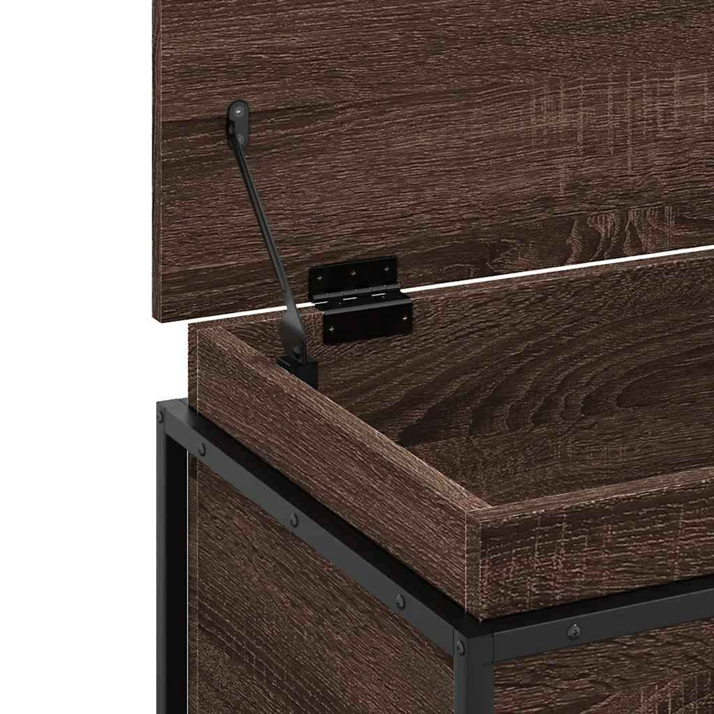 Oppbevaringsboks brun eik 60x40x51,5 cm konstruert tre