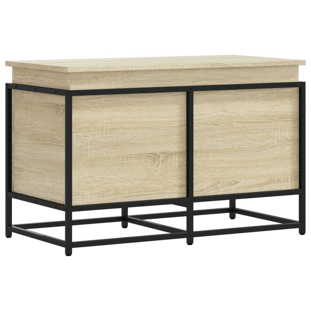 Oppbevaringsboks lokk sonoma eik 80x40x51,5 cm konstruert tre