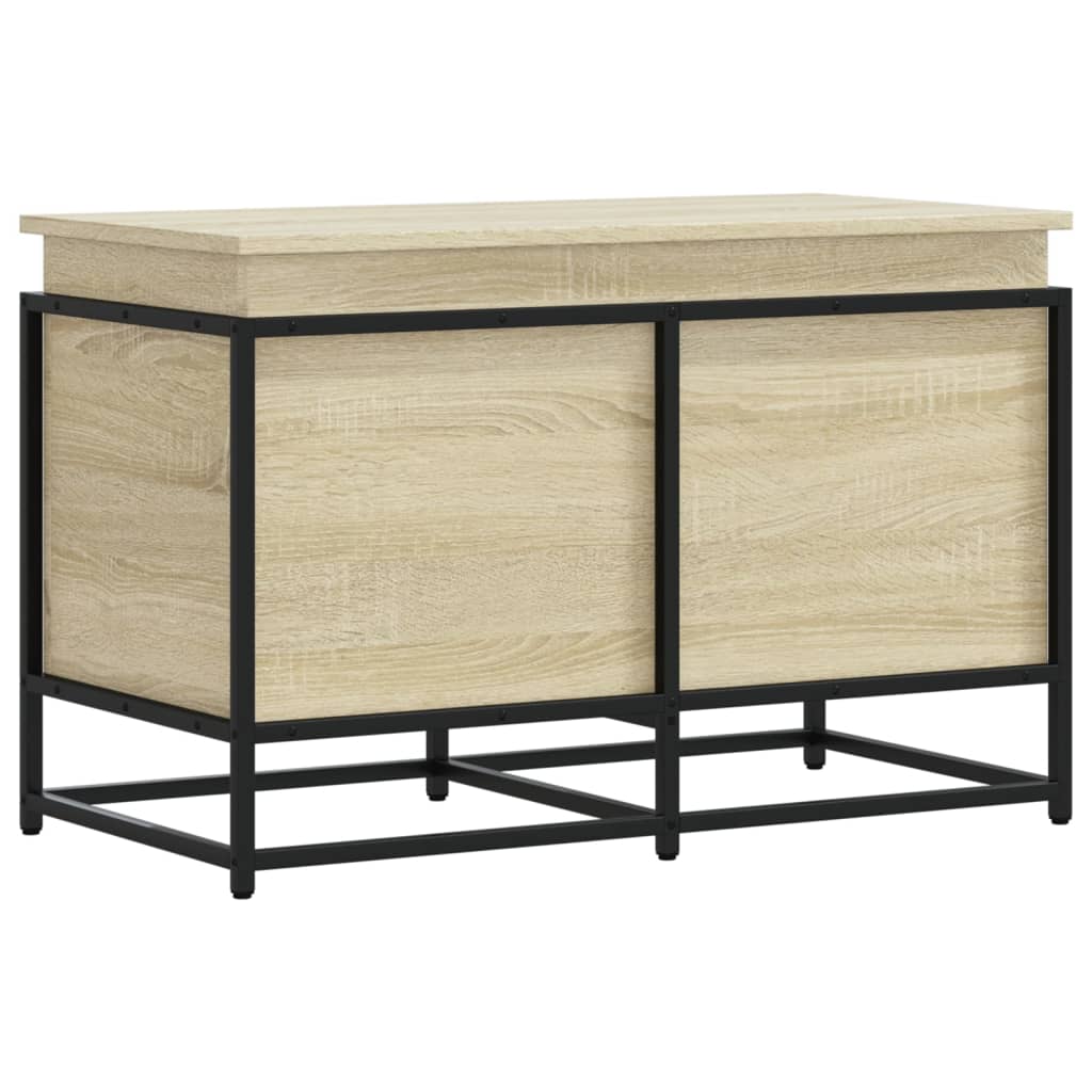Oppbevaringsboks lokk sonoma eik 80x40x51,5 cm konstruert tre